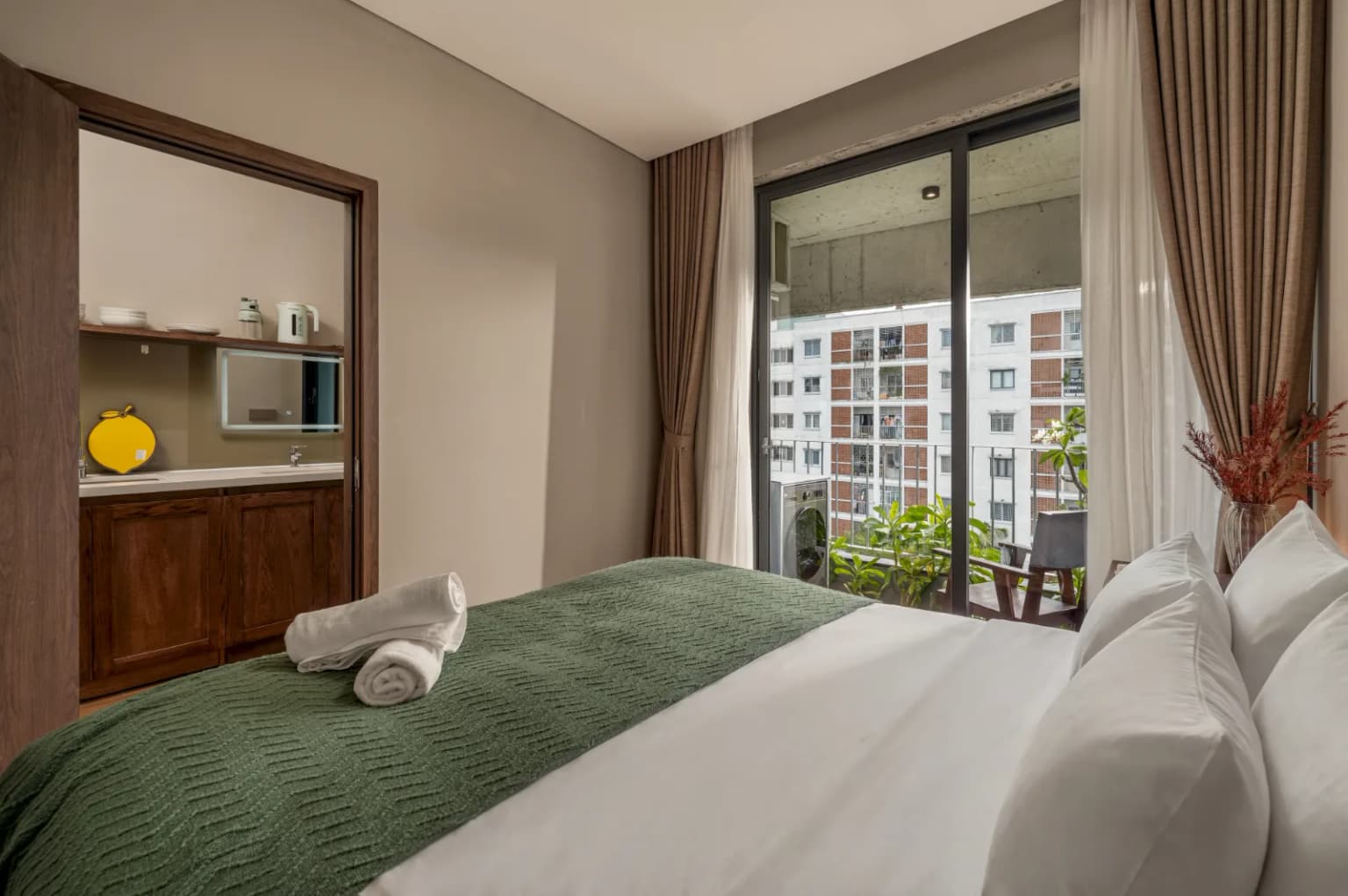 Family Wabi-Sabi 2BR with Street View, Peacful, 5 Floor 7